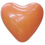 6" Inch Heart Shape Orange Balloons ~ 100pcs