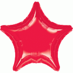 Anagram 18 Inch Star Shape Foil Balloon ~ Red