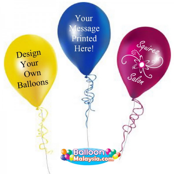 Balloons Printing Standard Color 1 sided 1 color - 200 pcs Malaysia OEM
