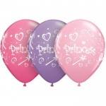 Qualatex 11 inch Princess Wording Balloons ~ 10pcs