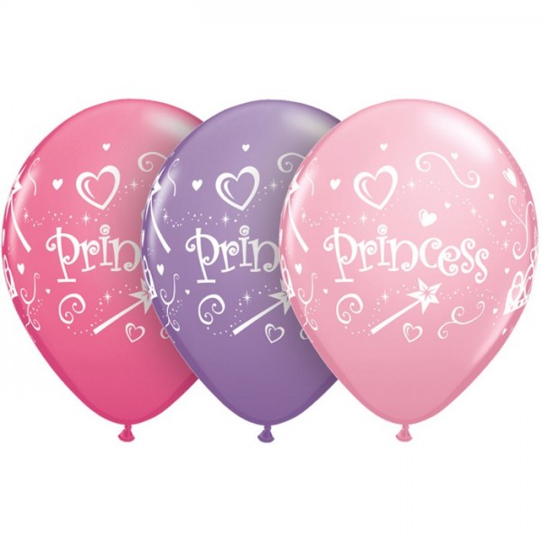 11 inch Princess Wording Balloons ~ 10pcs Qualatex