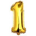 40 inch Number "1" Foil Balloon Gold