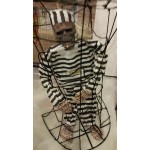 38 Inch PIRATE SKELETON IN A CAGE ~ Prop Decoration OEM-Others
