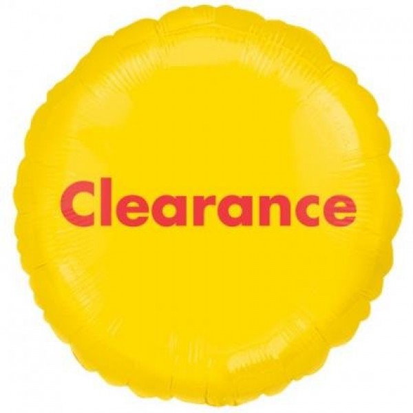 Anagram Clearance 18 Round Foil Balloon Yellow ~ 3pcs Anagram