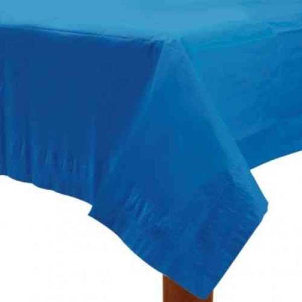 Table Cover - Amscan Bright Royal Blue Paper Tablecover 137cm x 274cm