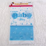 Little Baby Boy theme Plastic Table Cover ~ Blue