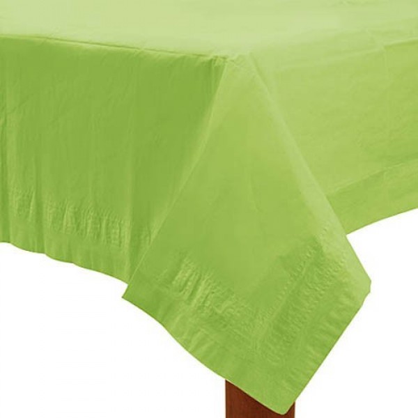 Table Cover - Amscan Kiwi Green Paper Tablecover 137cm x 274cm