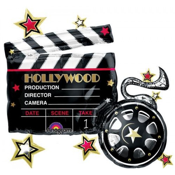 Movie Camera Shaped 32 Inch Supershape Foil Balloon 