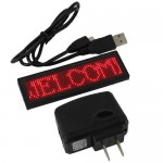 Programmable LED Scrolling Sign/Name Badge/Message Tag Display Board 