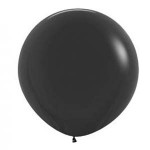 Sempertex Giant 3ft Solid Black Round Balloon 080