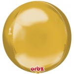 Anagram Orbz Gold Balloon