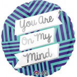 Anagram 18" Inch You Are On My Mind Balloon