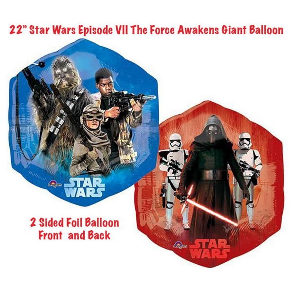 Character Balloons - Anagram 22 x 23 inch Star Wars The Force Awakens