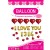 16" Inch Valentine's Balloon I Love You 1314 Mini Hearts Set ~ 27pcs