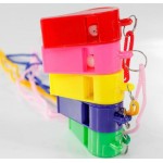 Party Toys - Mix Color Plastic Whistle Lanyard For Kids Party ~ 20pcs