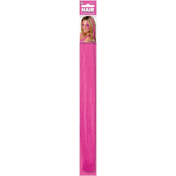Party Toys - Amscan Hair Extensions Pink 17 x 2 inch
