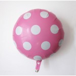 Mytex 18" Inch Polka Dots Pink Foil Balloon 