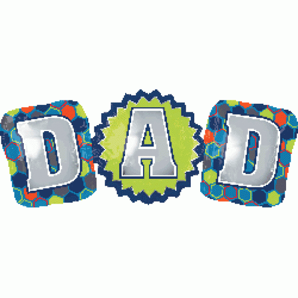 Anagram 15 x 37 inch Giant DAD Balloon