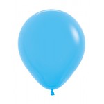 18" Inch Solid Blue Color Round Balloon