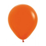 18 Inch Solid Orange Color Round Balloon