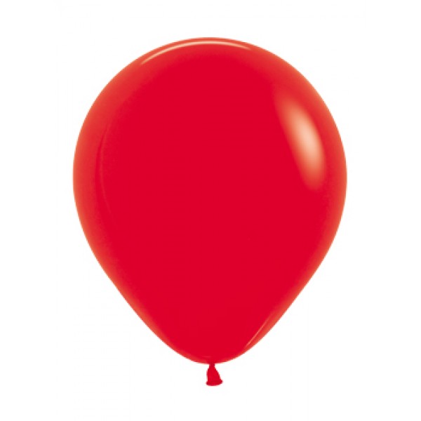 18 Inch Round Balloons - 18 Inch Solid Red Color Round Balloon