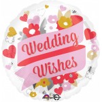 Anagram 17 inch Wedding Wishes Floral