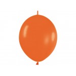 Mytex 6" Inch Link-O-Loon Fashion Orange Balloons 061 ~ 100pcs