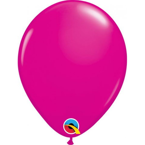 5 Inch Round Balloons - Qualatex 5 Inch Wild Berry Latex Balloon ~ 25pcs