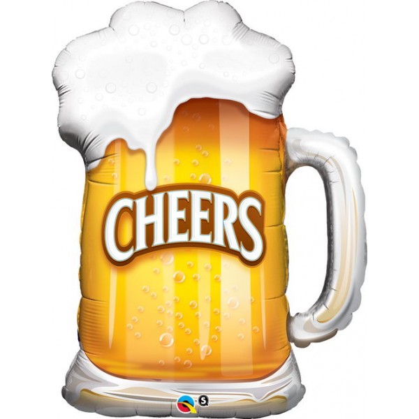 Special Occasion - Qualatex 35 Inch Cheers Beer Mug Supershape Balloon