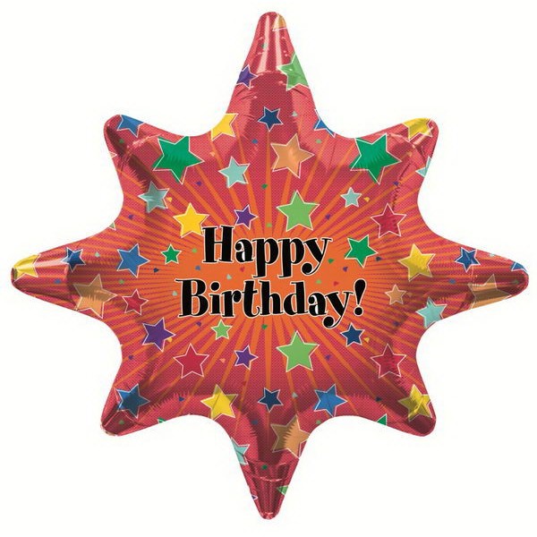 Birthday Balloons - Northstar 24 Inch Birthday Burst