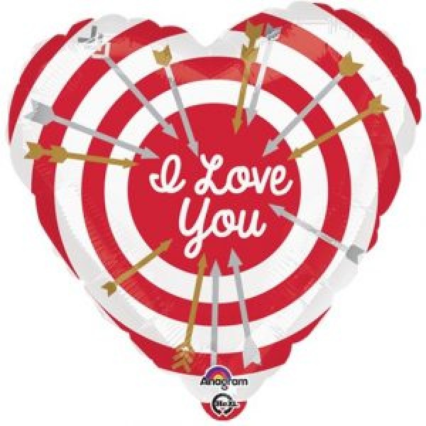 Love & Affection - Anagram 18 Inch I Love you Bullseye