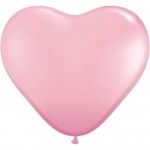 Mytex 12" Inch Heart Shape Pink Plain Balloons ~ 50pcs