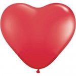 Mytex 12" Inch Heart Shape Red Plain Balloons ~ 50pcs