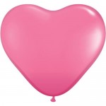 Mytex 12" Inch Heart Shape Rose Red Plain Balloons ~ 50pcs