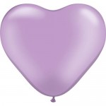 Mytex 12" Inch Heart Shape Lilac Plain Balloons ~ 50pcs