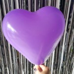 12 Heart Shape Lilac Plain Balloons ~ 50pcs Thailand OEM