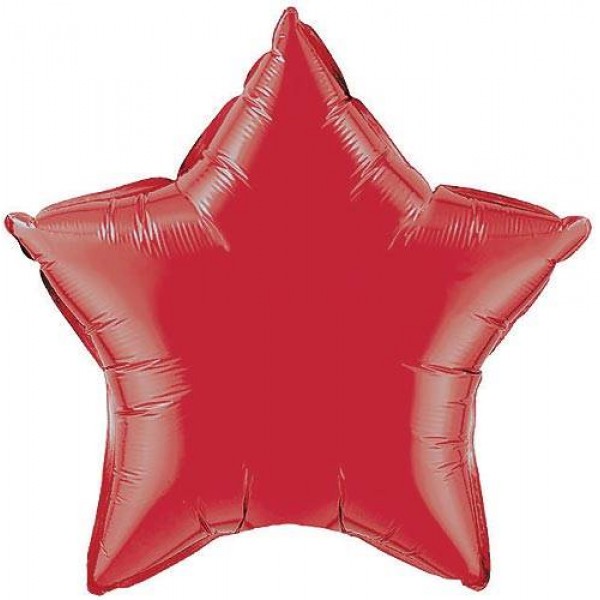 Stars Shape Balloons - Mytex 24 Inch star Red ~ 5pcs