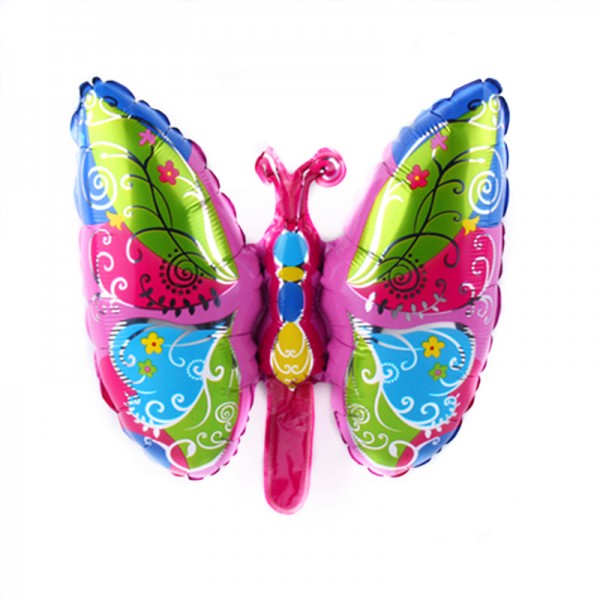 Animals Balloons - Mytex Colorful Butterfly Mini Foil Balloon ~ 5pcs