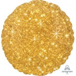 Anagram 17 Inch Faux Sparkle Gold Foil Balloon