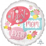 Anagram 17 Inch Best Mom Ever Bubbles Foil Balloon