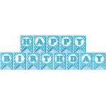 Mytex Happy Birthday Polka Dots Blue Banner