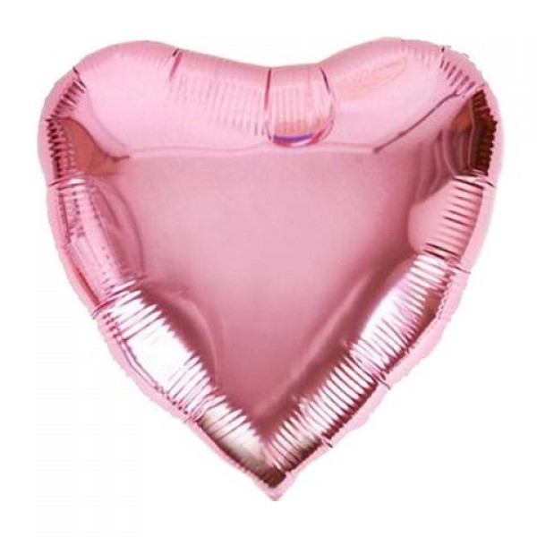 Heart Shape Balloons - Mytex 24 inch Heart Shape Pearl Pink Balloon ~ 5pcs