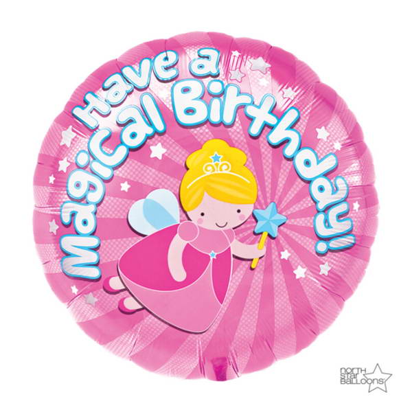 Birthday Balloons - Northstar 18 Inch Magical Birthday Foil Balloon