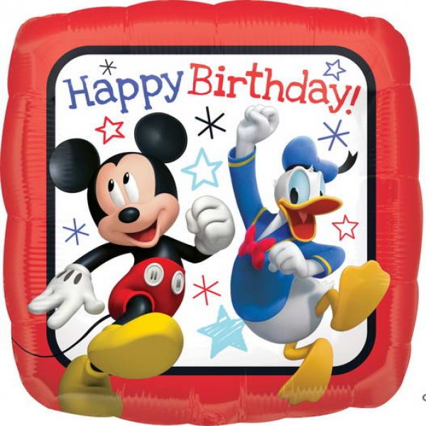 Character Balloons - Anagram 17 Inch Mickey Mouse Roadster Square HBD