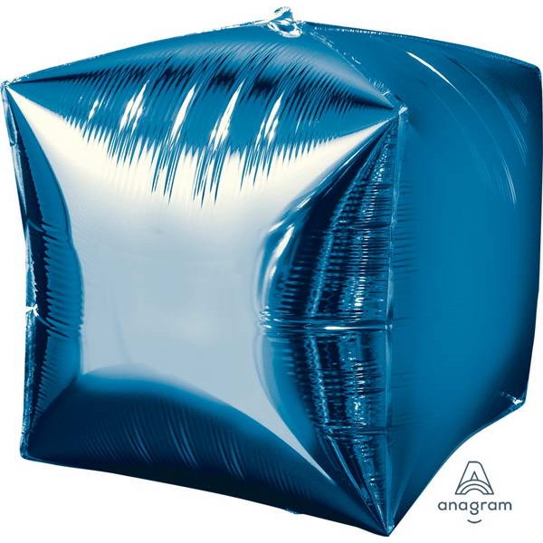 Cubez Foil - Anagram 15 Inch Ultrashape Cubez Blue Foil Balloon