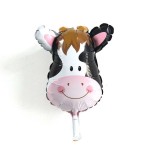 Mytex Mini Shape Cow Face Balloon ~ 5pcs