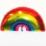 Mytex 30 inch Rainbow Foil Balloon ~ 2pcs