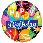 Conver USA 18 Inch PR Birthday Motifs Gellibean Balloon