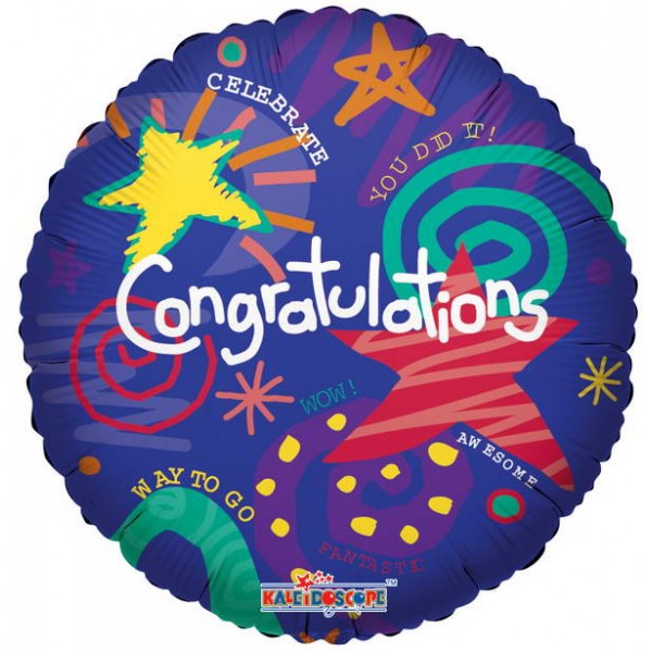 Congratulations - Conver USA 18 Inch Festive Congrats Balloon