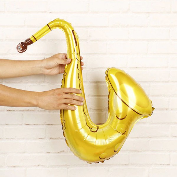 Decorator & Themed - Airfill 26 Inch Supershape Musical Saxophone Instruments Balloon